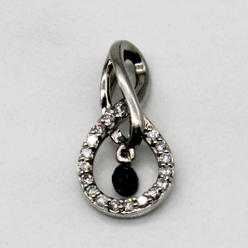 White & Black Diamond Pendant | 0.05ctw, 0.05ct |