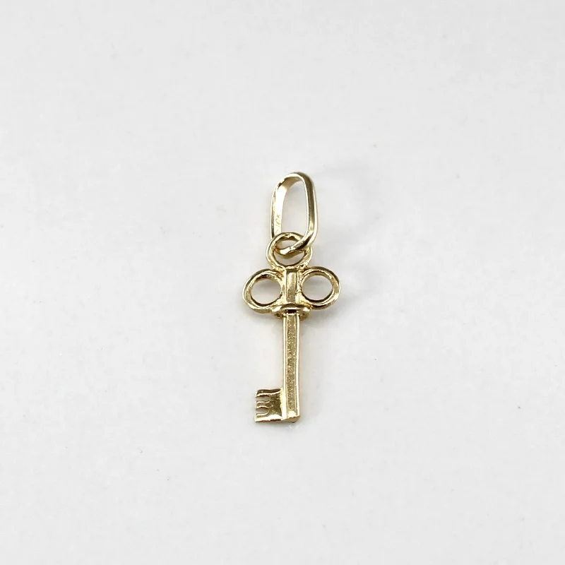 Yellow Gold Key Charm