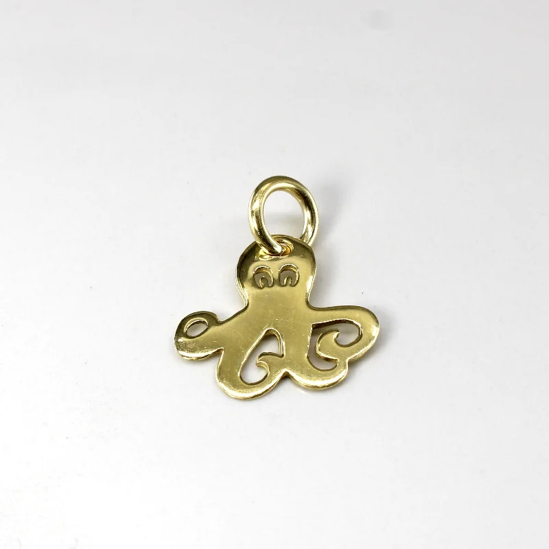 Yellow Gold Octopus Pendant